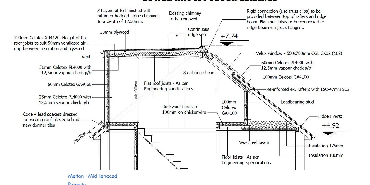Technical loft conversion structural section